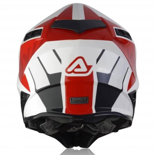 Acerbis Caschi Cross Bianco/rosso